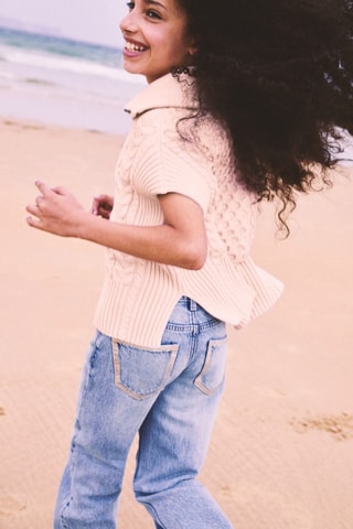 Pull sans manches - Rose clair