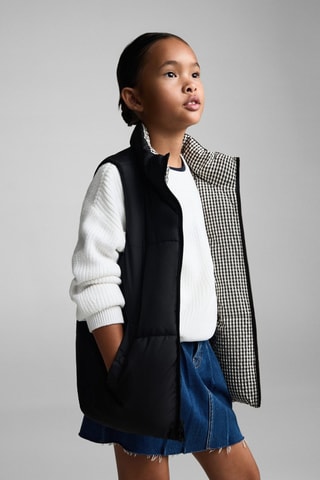 Gilet matelassé réversible - Noir