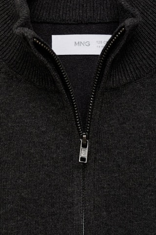 Cardigan maille fermeture Éclair - Anthracite