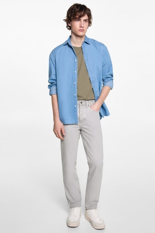 Pantalon regular-fit coton - Gris