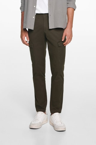Pantalon cargo coton - Vert