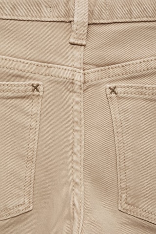 Pantalon droit coton - Beige