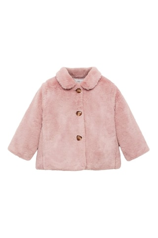 Manteau fausse fourrure - Rose