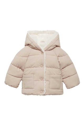 Anorak matelassé capuche oreilles - Beige