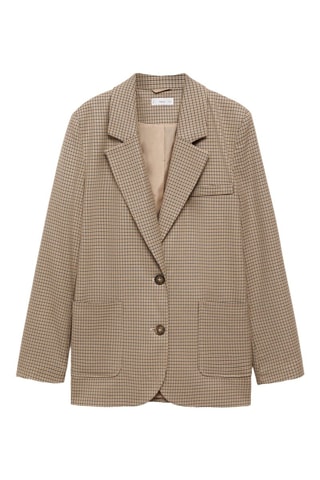 Veste pied-de-poule - Beige