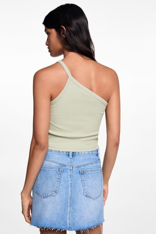 Crop top asymétrique - Vert