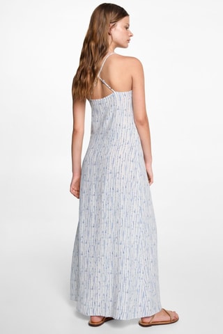 Robe longue imprimée - Blanc cassé