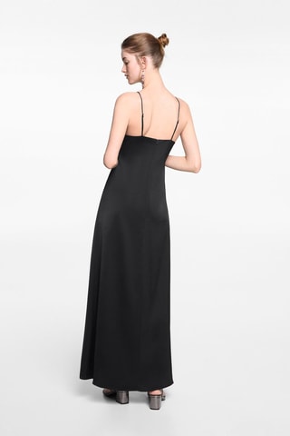 Robe longue plissée - Noir