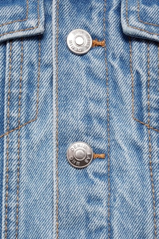 Blouson denim fourré mouton - Bleu clair