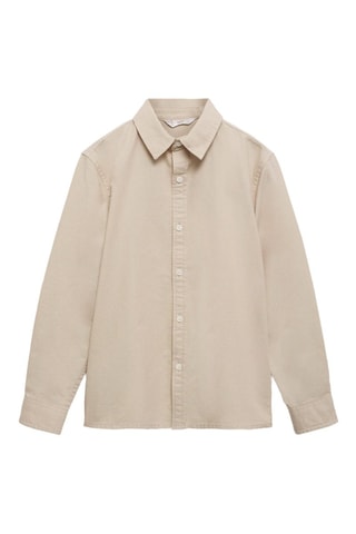 Chemise regular fit coton - Ivoire