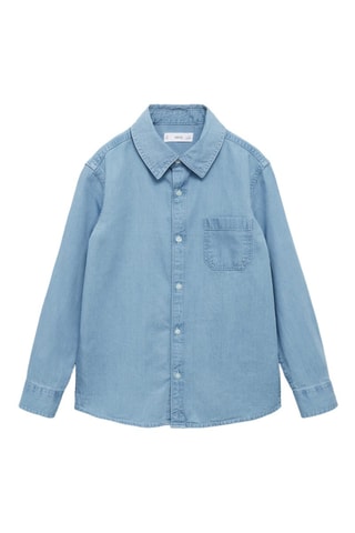 Chemise regular-fit denim - Bleu