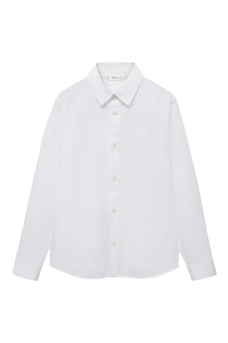 Chemise regular fit coton - Blanc
