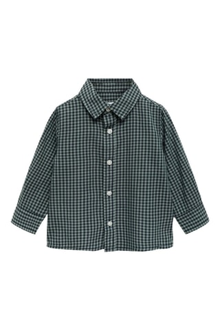 Chemise à carreaux vichy - Vert