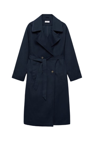 Trench classique ceinture - Bleu marine