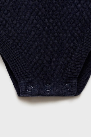 Barboteuse maille - Bleu marine