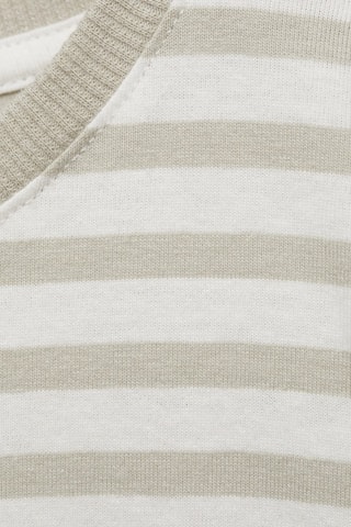 T-shirt coton à rayures - Vert pastel
