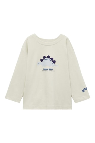 T-shirt imprimé dinosaure - Vert pastel