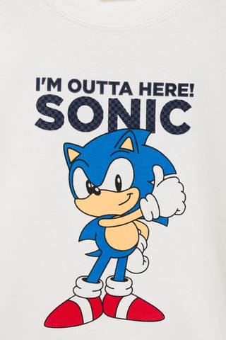 T-shirt Sonic relief - Blanc cassé