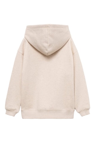 Sweat-shirt coton détails brodés - Sable