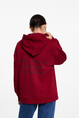 Sweat-shirt coton détails brodés - Vert
