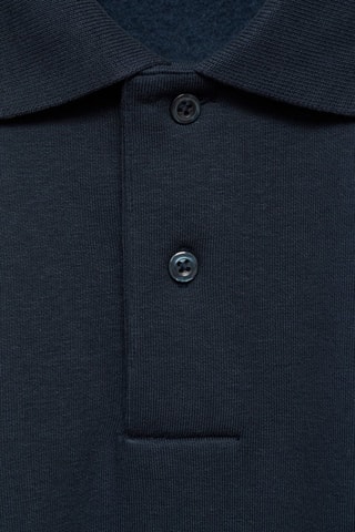 Sweat-shirt polo message - Bleu marine