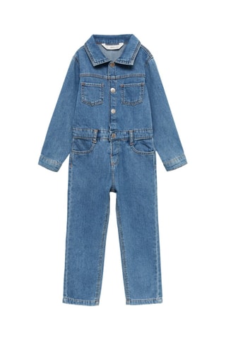 Combinaison chemise en jean - Bleu