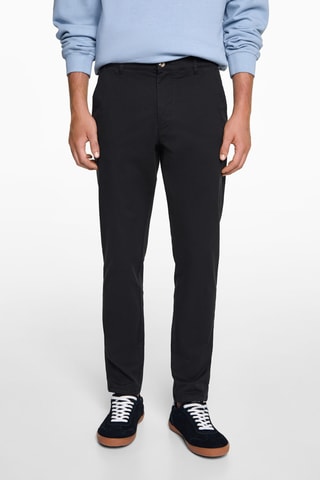 Pantalon chino coton - Noir