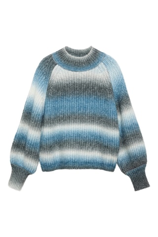 Pull-over dégradé maille - Bleu