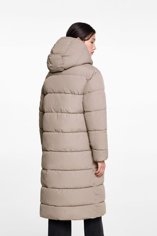 Anorak long matelassé - Marron