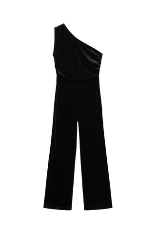 Combinaison velours asymétrique - Noir