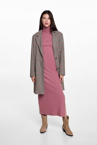 Robe col montant - Rose clair