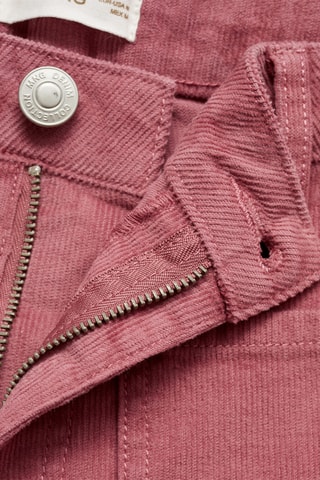 Pantalon flare velours côtelé - Cerise