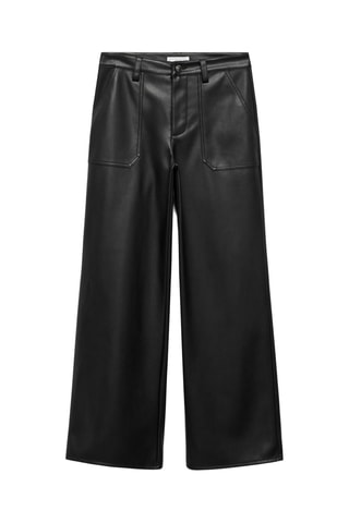 Pantalon en similicuir - Noir