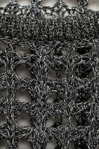 Pull-over ajouré lurex - Argenté