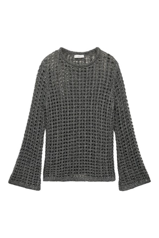 Pull-over ajouré lurex - Argenté