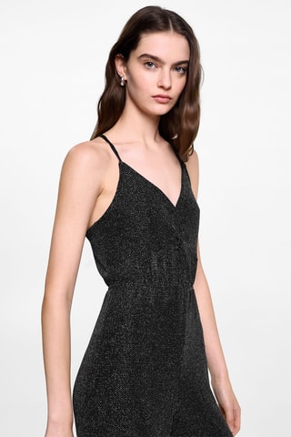 Combi-pantalon en lurex - Noir