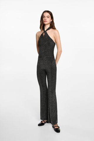 Legging flare Lurex - Noir