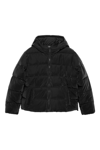 Anorak matelassé capuche - Noir