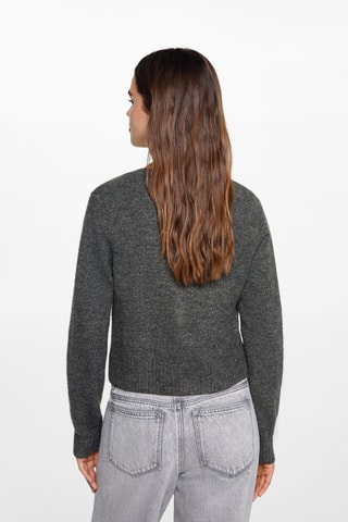 Cardigan maille boutons - Gris