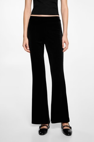 Pantalon flare velours - Noir