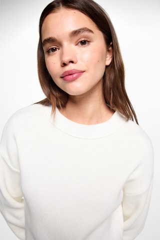 Pull-over maille - Blanc cassé