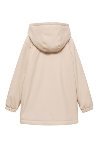 Manteau imperméable à capuche - Ecru