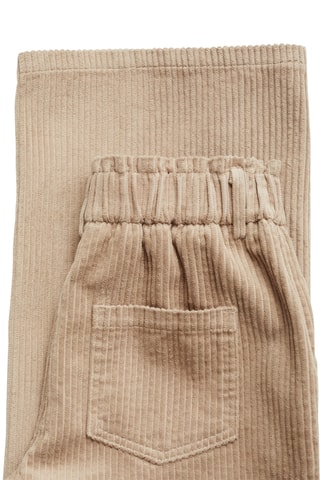 Pantalon culotte en velours côtelé - Sable