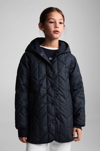 Anorak matelassé imperméable à losanges - Bleu marine
