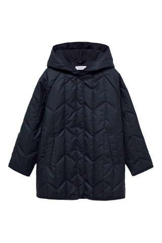 Anorak matelassé imperméable à losanges - Bleu marine