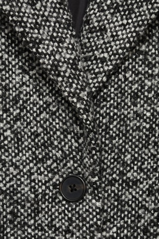Manteau laine boutons - Noir