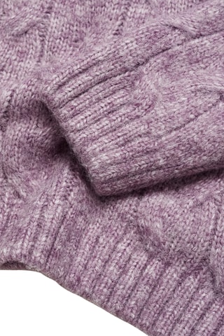 Pull-over maille torsadée - Lilas