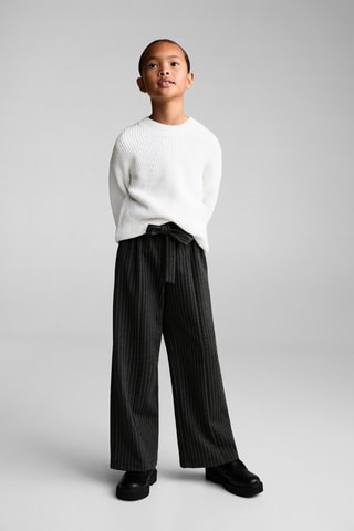 Jupe-culotte rayures - Anthracite