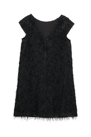 Robe détail franges - Noir