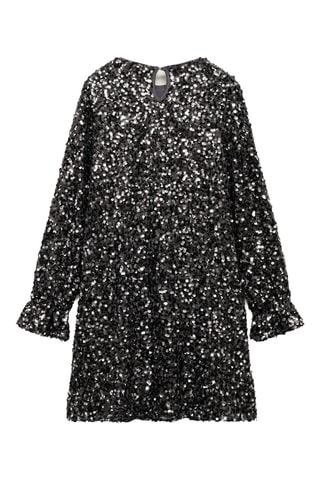 Robe à sequins - Anthracite